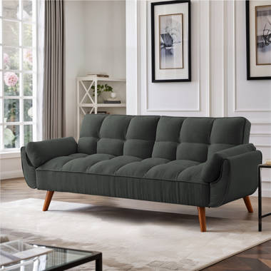 Mercury Row® Benitez Twin 76'' Faux Leather Tufted